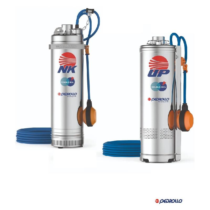 Bomba submersvel em ao inox UP com boia para poo 61M 4.8m3